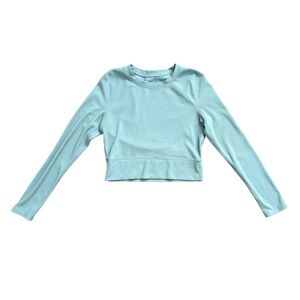 Ideology Women's Sage Green Long Sleeve Muscle Top Women’s Size L